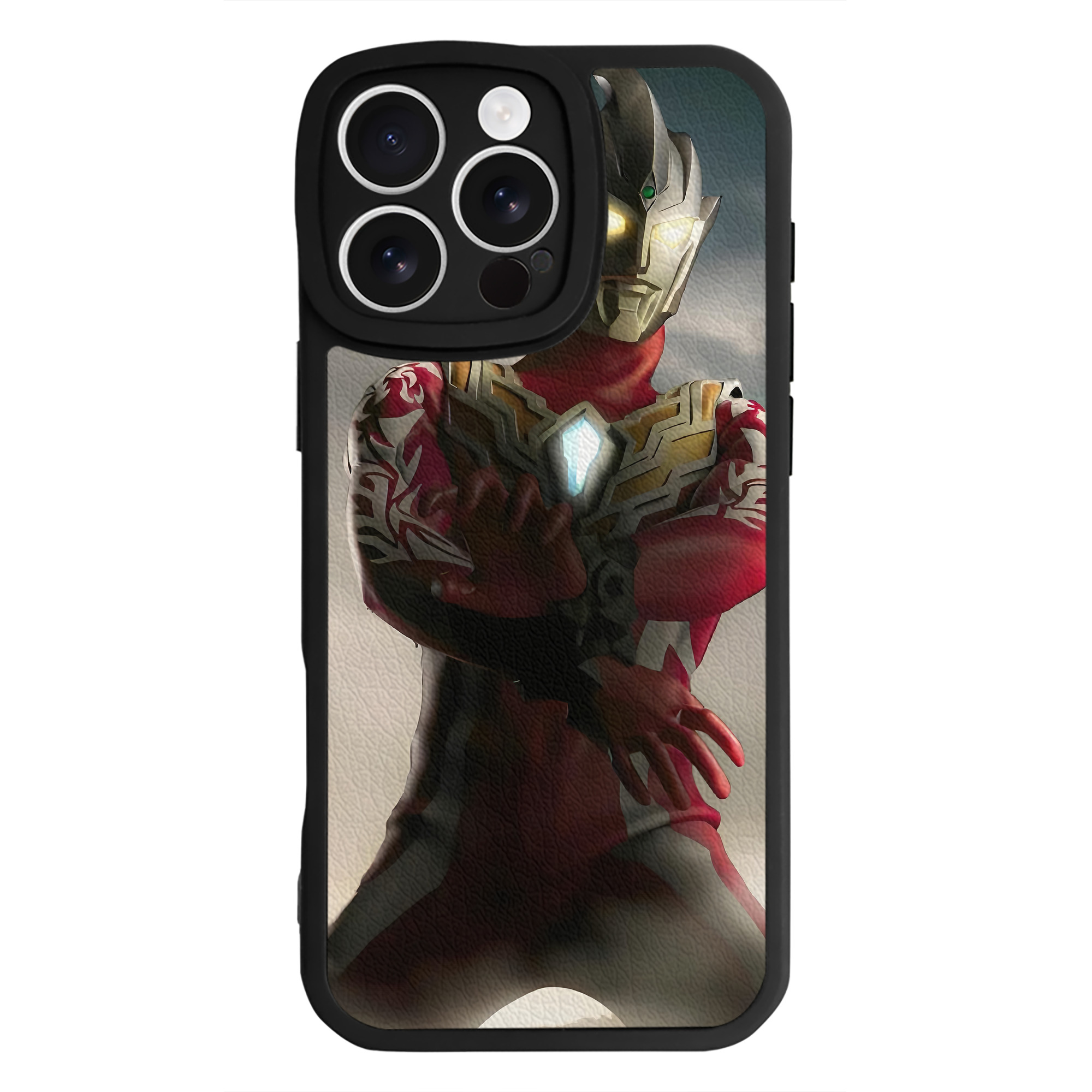 （画像用） ウルトラマン Ultraman 【iPhone 16シリーズ対応】シリコンスマホケース（レザー調） 材質：シリコン